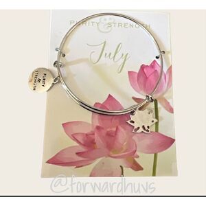 Bundle Sale 3 for $15 | Silver Tone Purity & Strength | July Bracelet NWT